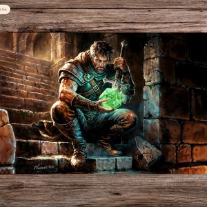 Dicebound - 24"x14" - Playmat MTG - Board Game Mat for TCG
