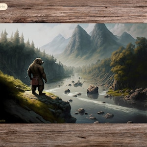 Gardien de la forêt - 24"x14" - Playmat MTG - Tapis de jeu de société pour TCG
