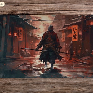 Unseen Samurai - 24"x14" - Playmat MTG - Board Game Mat for TCG