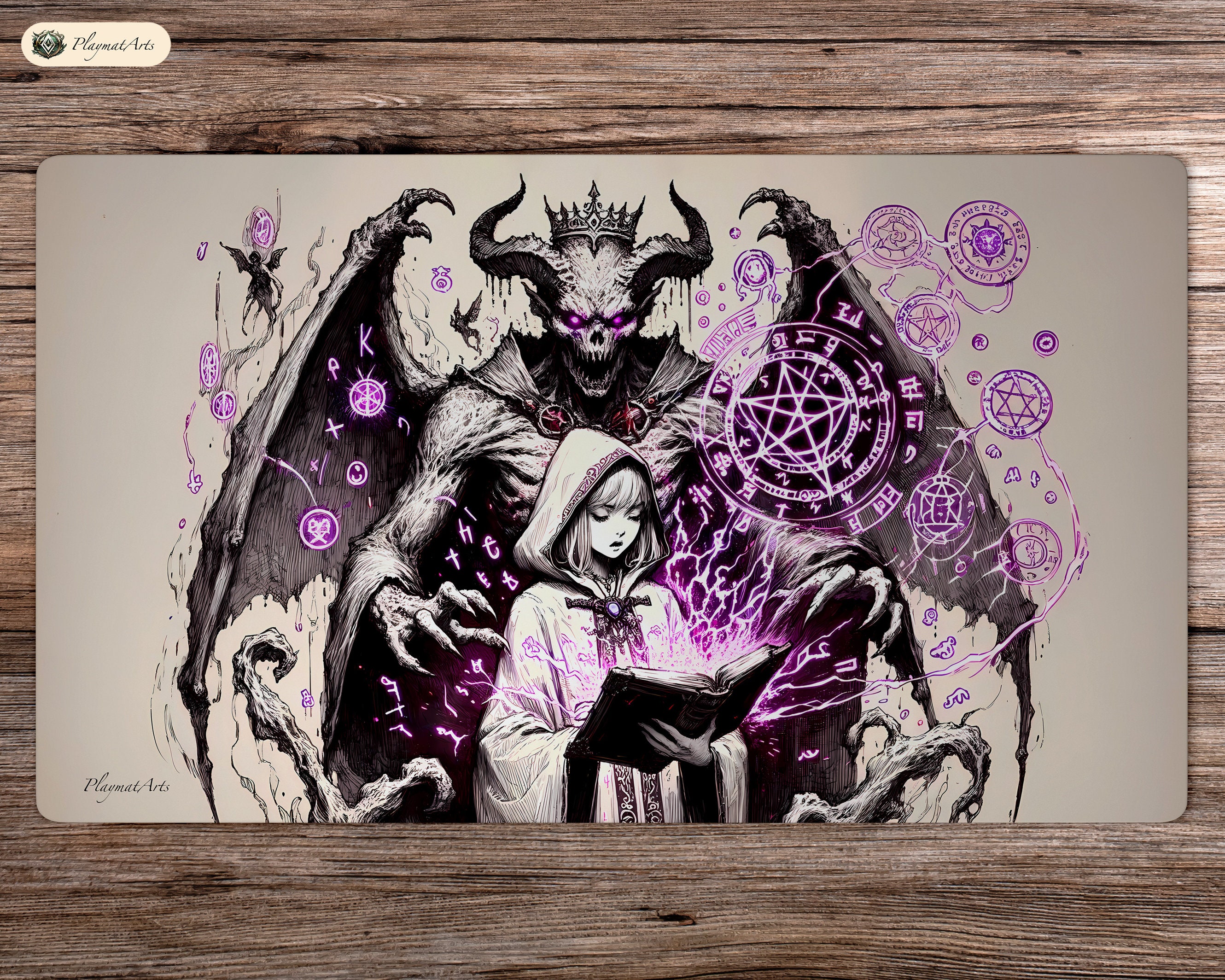 Demon Girl With Eye Playmat, Large Desk Mat, MTG Playmat Gaming Mousepad XL  Gaming Decor Gift for Gamer Desk Accessories Gamer Mat, Rakdos 