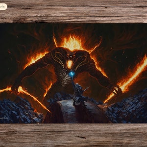 You Shall Not Pass - 24"x14" - Playmat MTG - Board Game Mat for TCG