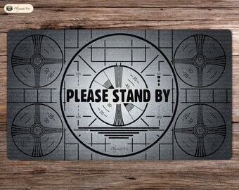 Please Stand By - 24"x14" - Playmat MTG - Board Game Mat for TCG