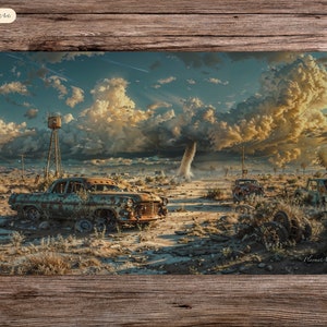 Fallout Wasteland - 24&quot;x14&quot; - Playmat MTG - Board Game Mat for TCG
