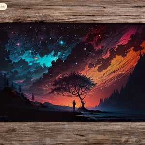 Cielo stellato - 24"X14" - Playmat Mtg - Tappetino da gioco da tavolo per TCG