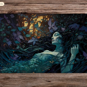 Melancolía de Pétalos - Tierras Salvajes de Eldraine - 60 x 35 cm - Tapete de juego MTG