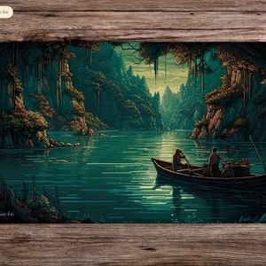Drifting Serenity - 24"X14" - Speelmat Mtg - Bordspelmat voor Tcg
