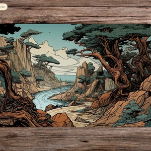 Inkwood Adventure - 24"x14" - Playmat MTG - Board Game Mat for TCG