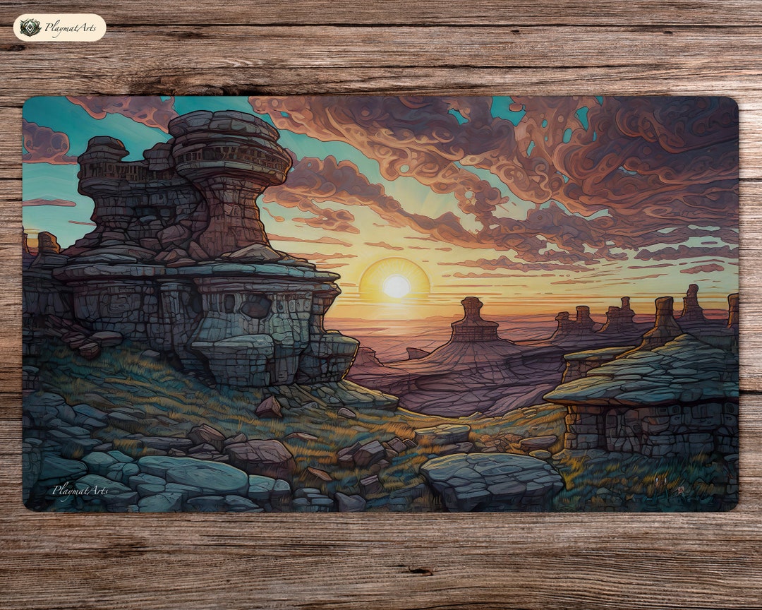 Radiant Ravine 24x14 Playmat MTG Board Game Mat for TCG Etsy