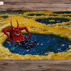 Sulfurous Springs - 60 x 35 cm - Speelmat Mtg - Bordspelmat voor Tcg