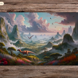 Primal Panorama - 60 x 35 cm - Playmat Mtg - Tapete para juegos de mesa para Tcg
