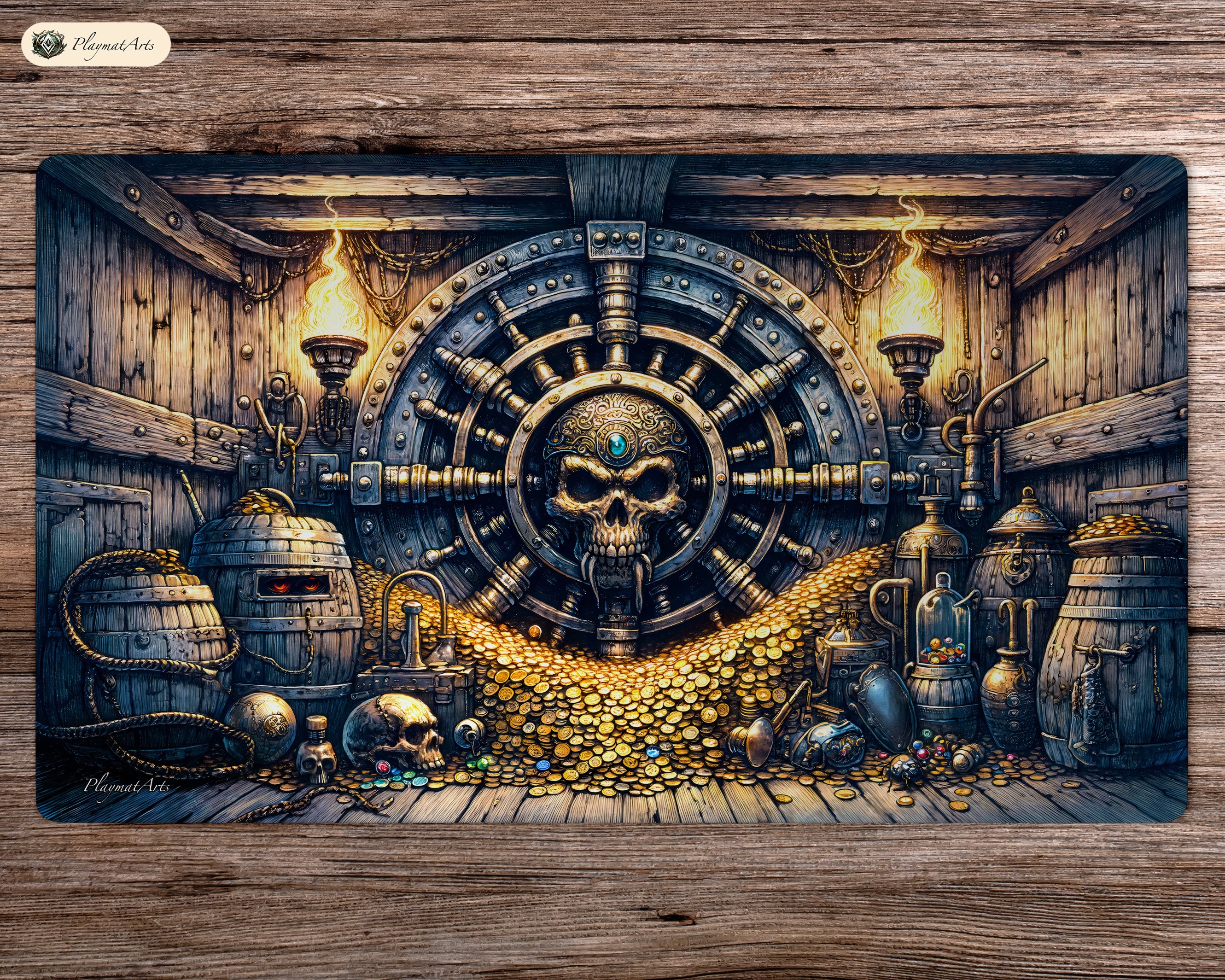 Pirate's Vault - 60 x 35 cm - プレイマット MTG - TCG用ボードゲーム