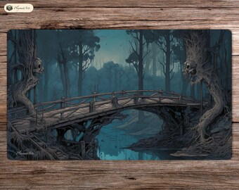 Cruce Embrujado - 60 x 35 cm - Tapete de juego MTG - Tapete de juego de mesa para TCG
