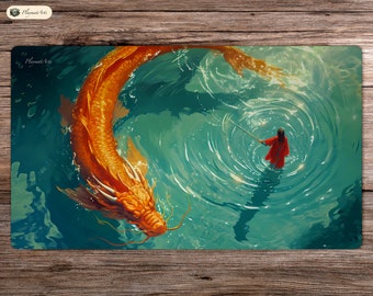 Tale Of The Golden Serpent - 24&quot;X14&quot; - Playmat Mtg - Board Game Mat For Tcg