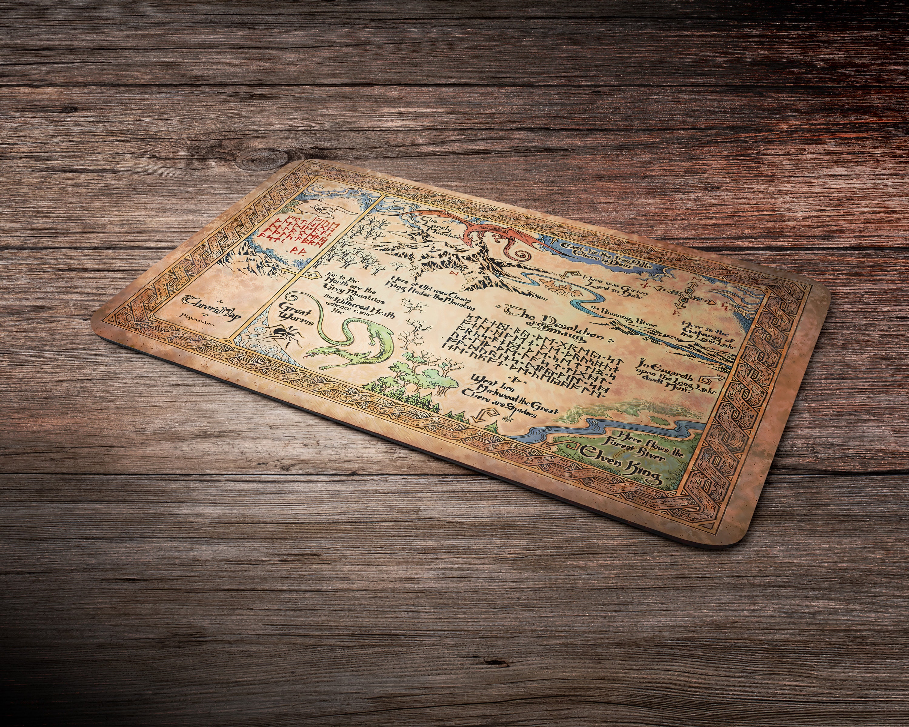 トーリンの地図 - 60 x 35 cm - プレイマット MTG - TCG用ボードゲーム