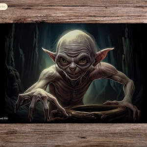 Gollum - 24&quot;X14&quot; - Tappetino da gioco Mtg - Tappetino da gioco da tavolo per Tcg