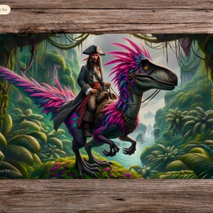 Jurassic Jack - 24&quot;x14&quot; - Playmat MTG - Board Game Mat for TCG