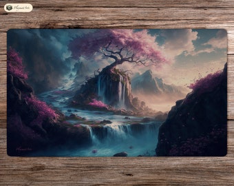 Al pie de las montañas - 61 x 35 cm - Tapete de juego MTG - Tapete para juego de mesa TCG