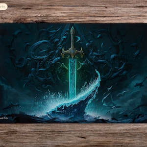 Sword of Kaldheim - 24&quot;x14&quot; - Playmat MTG - Board Game Mat for TCG