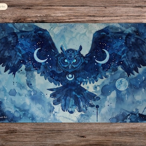 Its Feathers Night - 60 x 35 cm - Playmat Mtg - Mata do gry planszowej do Tcg