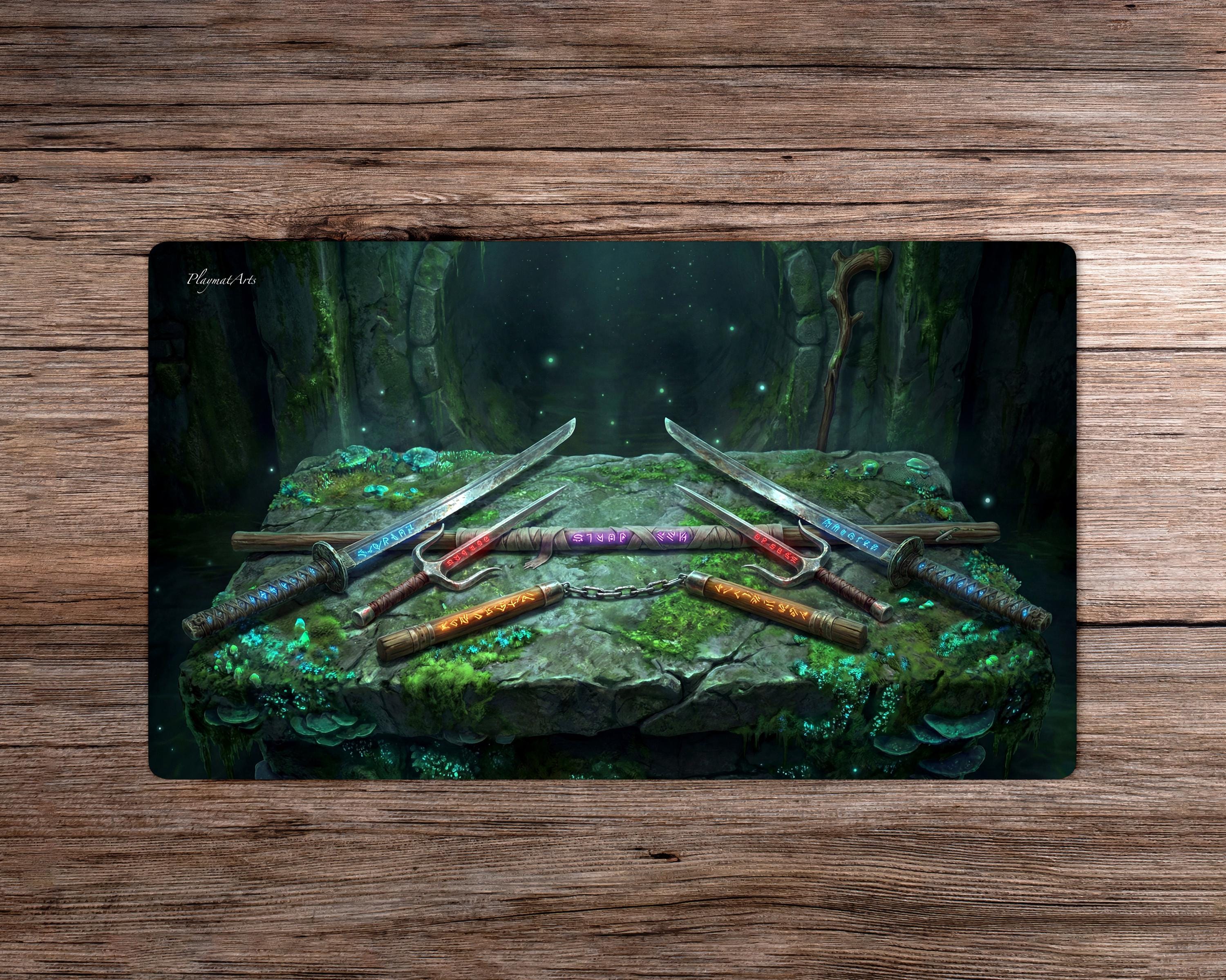 ハマト一族の武器庫 - TMNT - 60 x 35 cm - プレイマット MTG - TCG用