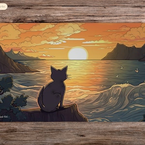 Dreamy Stray - 24&quot;x14&quot; - Playmat MTG - Board Game Mat for TCG