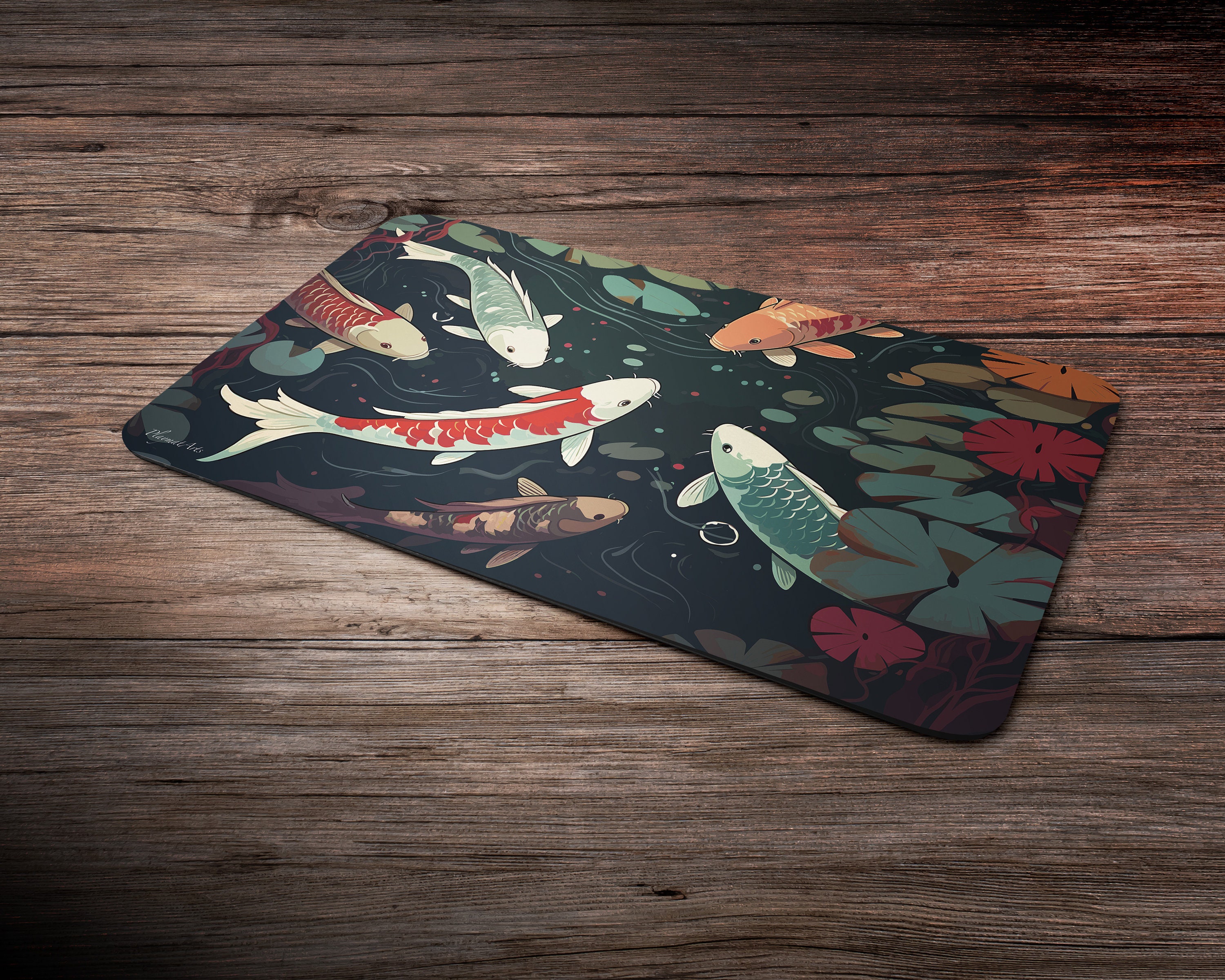 鱗の静寂 - 60 x 35 cm - MTGプレイマット - TCG用ボードゲームマット