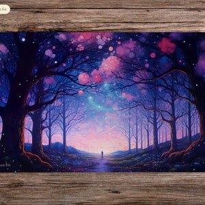 Ethereal Lilac Wilderness - Wilds of Eldraine - 24&quot;x14&quot; - Playmat MTG