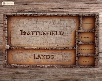 Zones of the Dungeon - 24"x14" - Playmat MTG - Board Game Mat for TCG