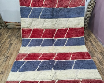 Custom Beni Ourain Rug; Handmade Moroccan Wool Area Rug