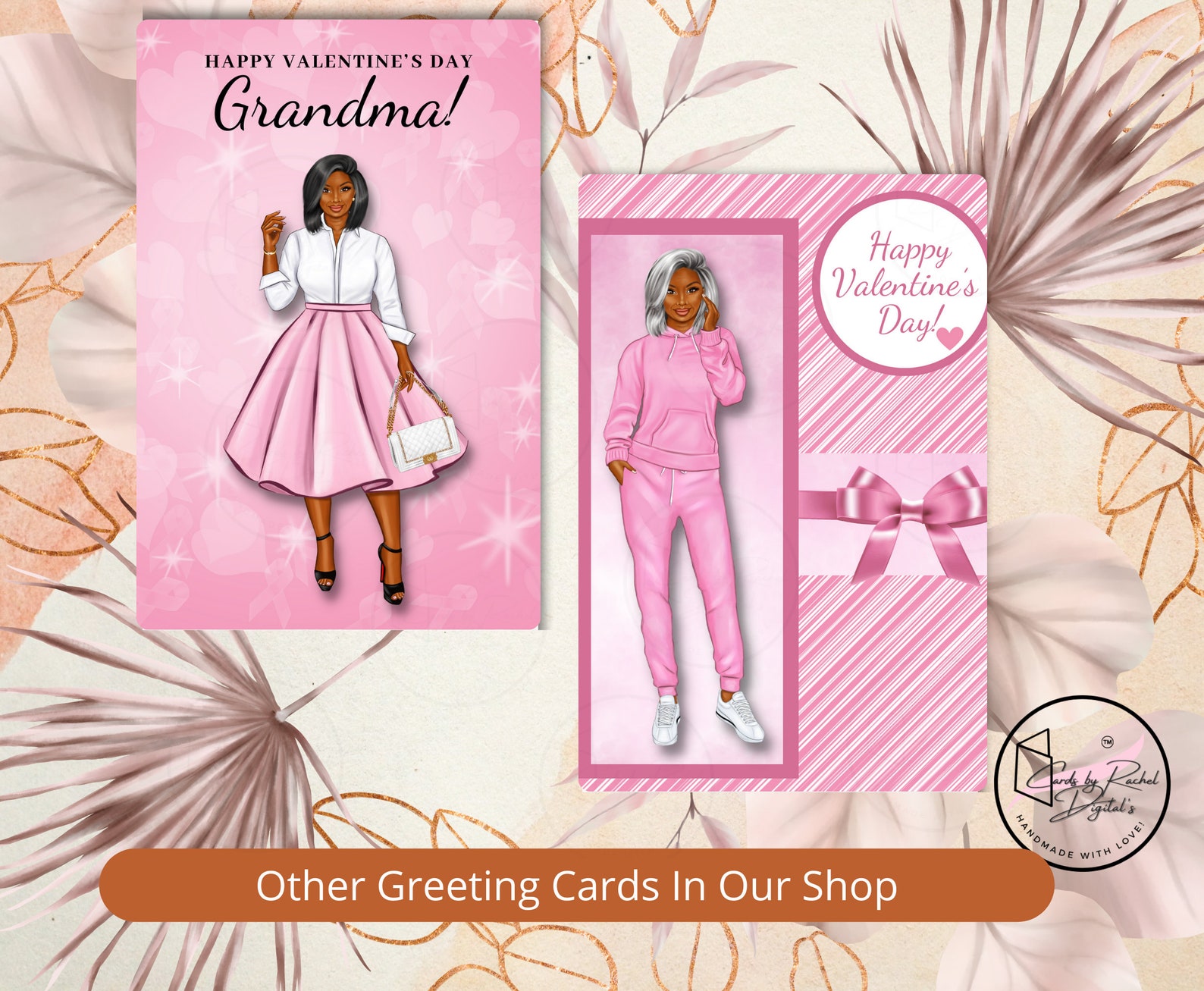 Printable Valentine's Greeting Card, Digital Downloads