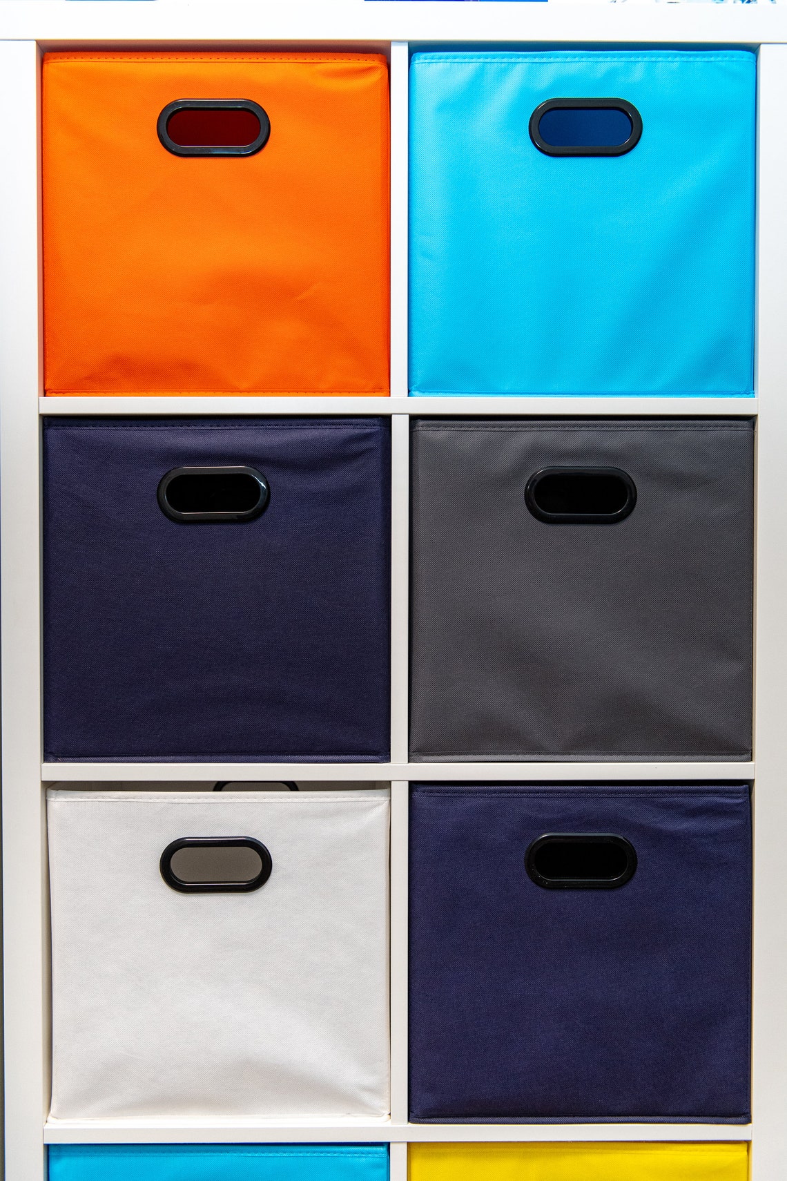 NAVY BLUE Best Box for Kallax 33x38x33, Classic Plain Box, Storage Box