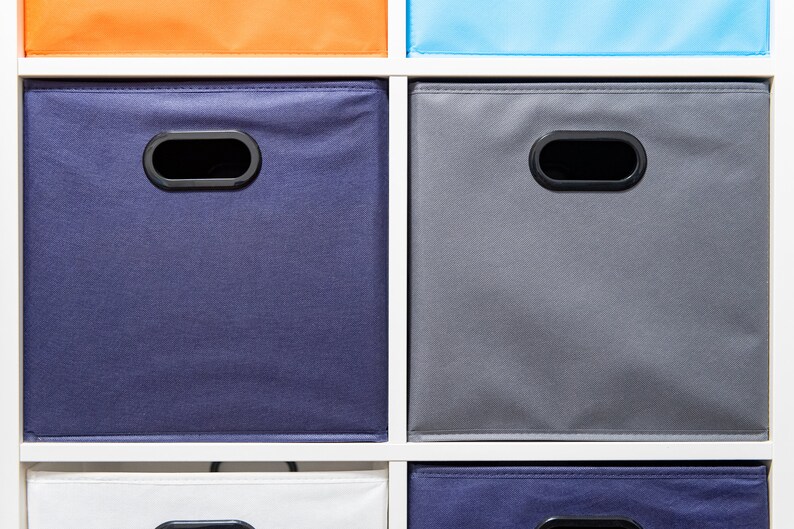 NAVY BLUE Best Box for Kallax 33x38x33, Classic Plain Box, Storage Box