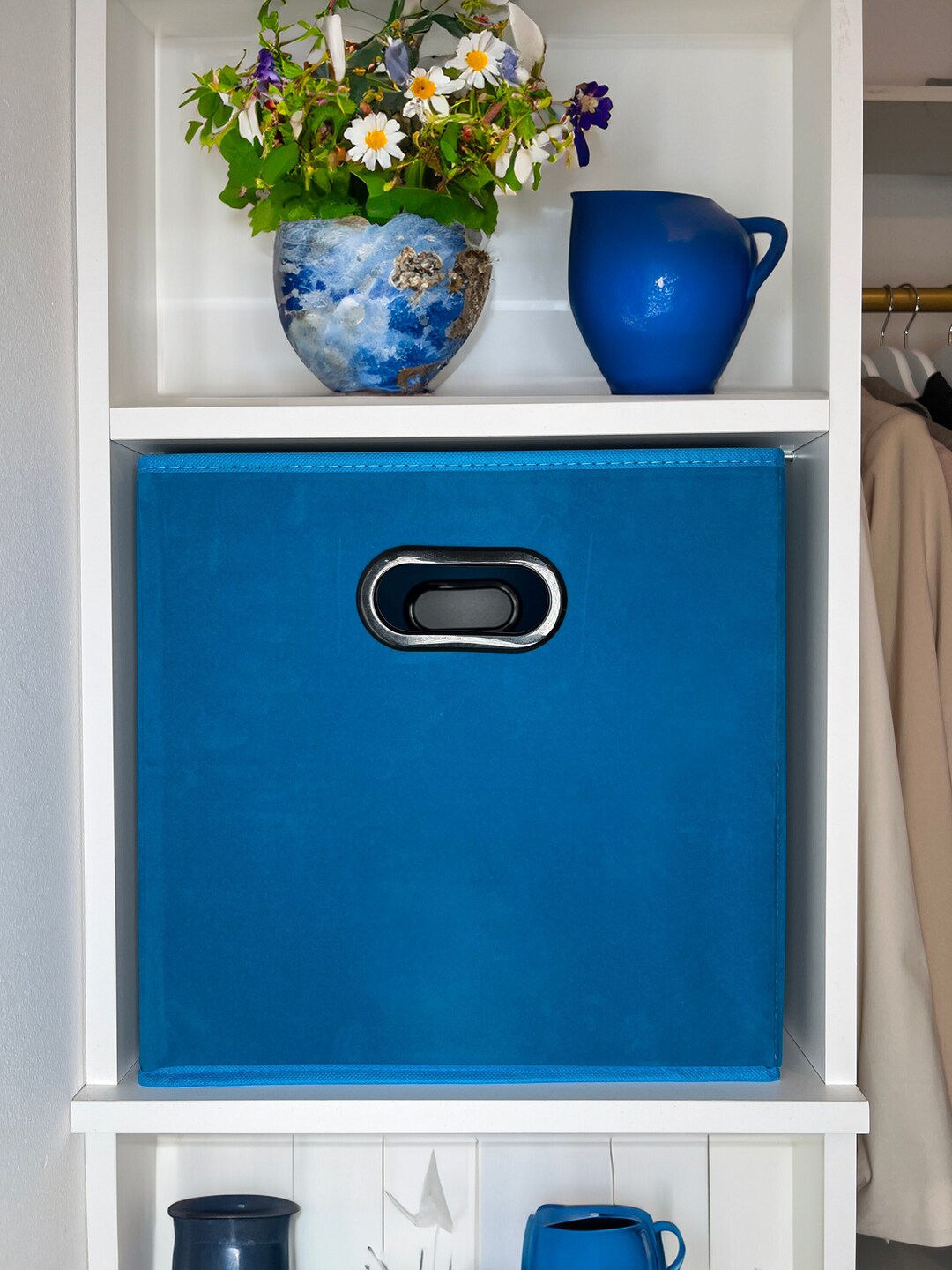 BLUE VELVET Best Box for Kallax 33x38x33 Classic Plain Box Etsy