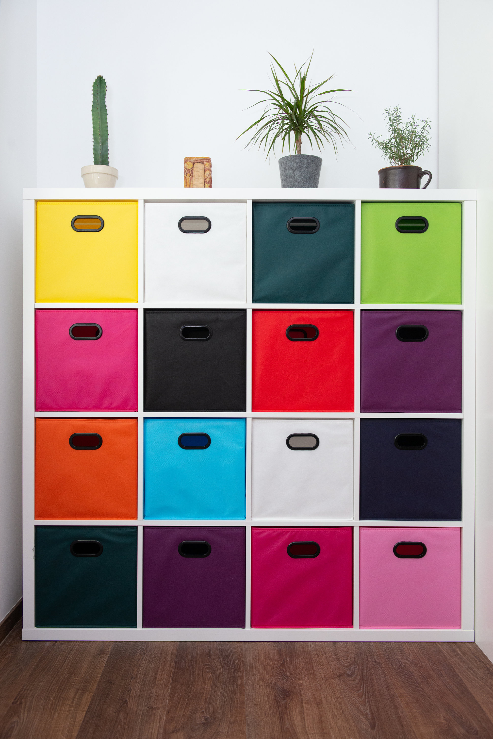 Juego De 4 Cajas De Almacenamiento Storanda 33x33x33 Cm - Plegables, Con Asas Grandes, Ideales Para Estanterías Kallax, Organización Del Hogar Y Habitación Infantil