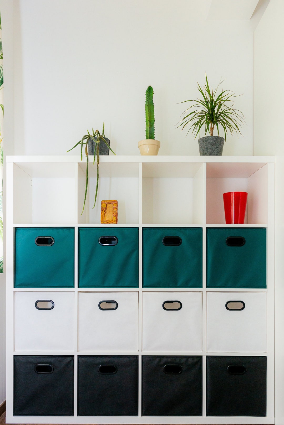 DARK GREEN Best Box for Kallax 33x38x33, Classic Plain Box, Storage Box