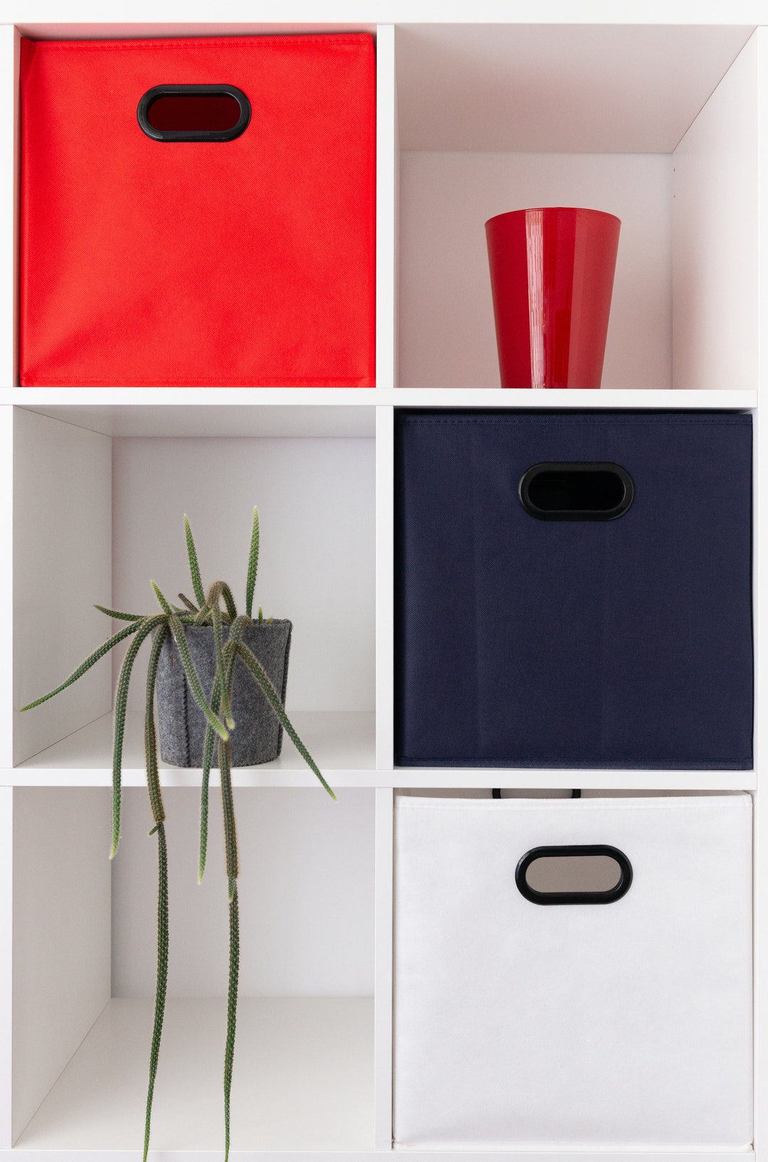 NAVY BLUE Best Box for Kallax 33x38x33, Classic Plain Box, Storage Box