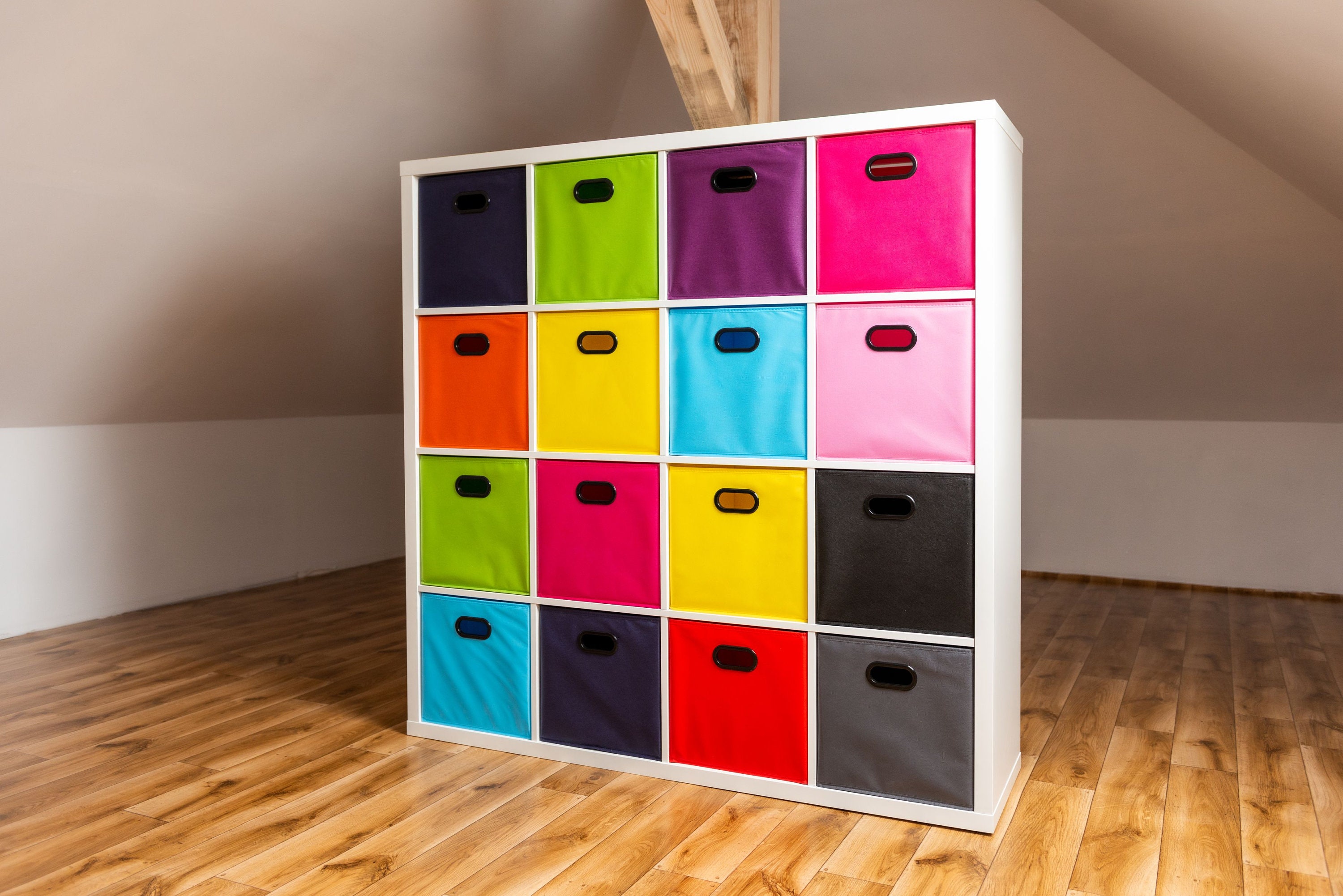 DARK PINK Best Box for Kallax 33x38x33, Classic Plain Box, Storage Box