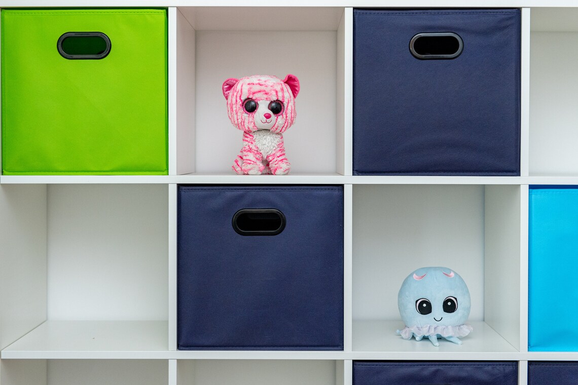 LIGHT GREEN Best Box for Kallax 33x38x33, Classic Plain Box, Storage