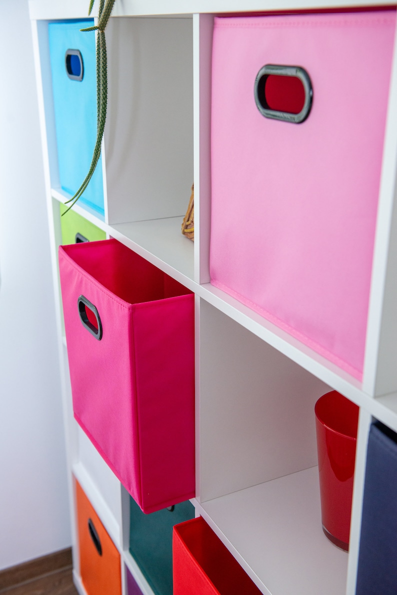 DARK PINK Best Box for Kallax 33x38x33, Classic Plain Box, Storage Box