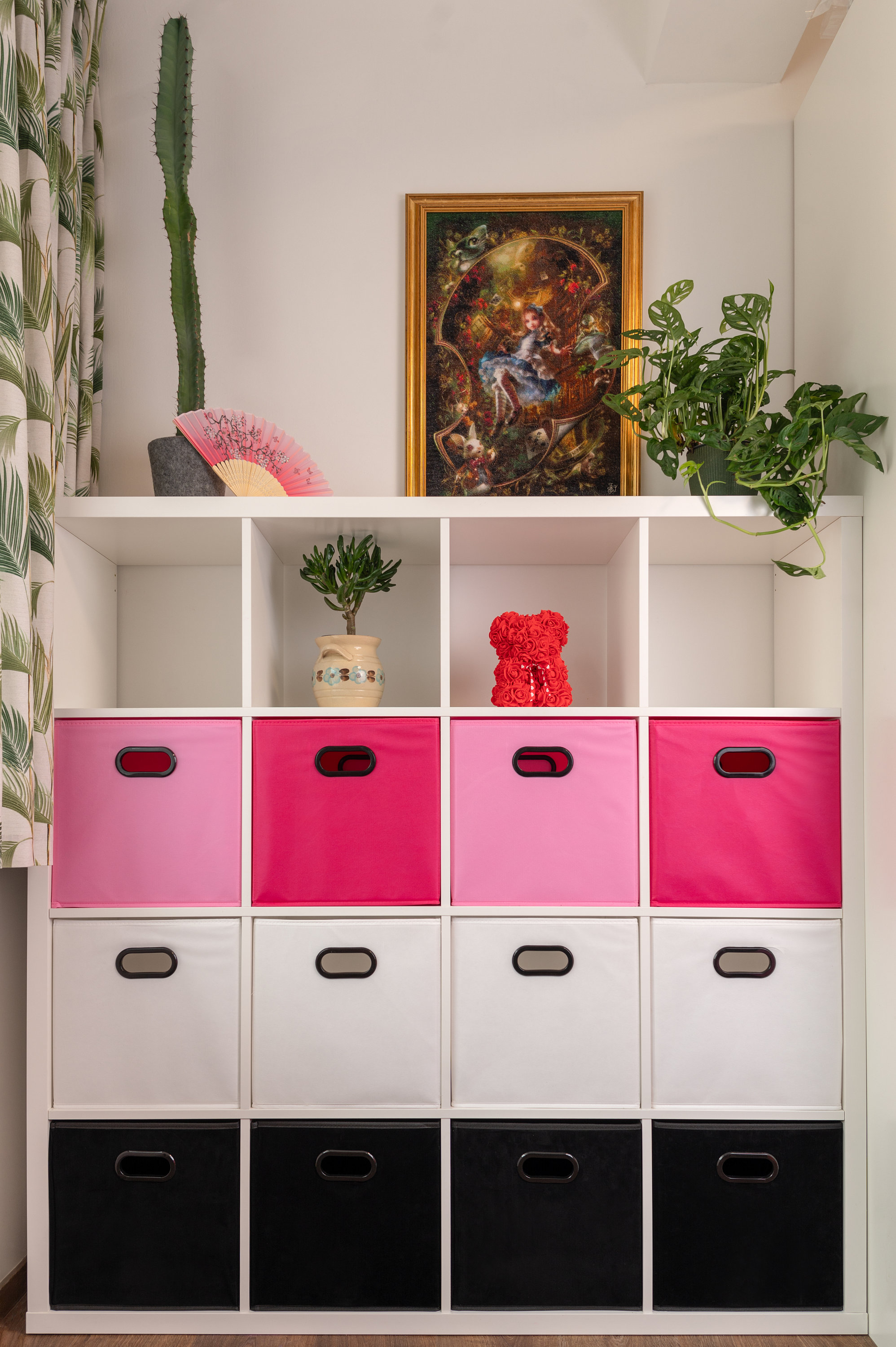 Light Pink Storage Box for Kallax Shelf, Home Office Organizer - Etsy