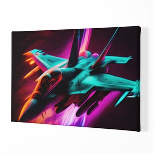 Electric Eagle | Framed canvas
