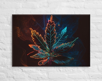 大麻アート、ウィードアート、420 アート、大麻の絵画、マリファナの