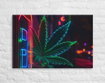 Neon Green Dream | Canvas