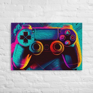 Glowing Gamepad | Canvas