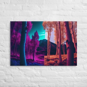 Color Shift Woodland | Canvas