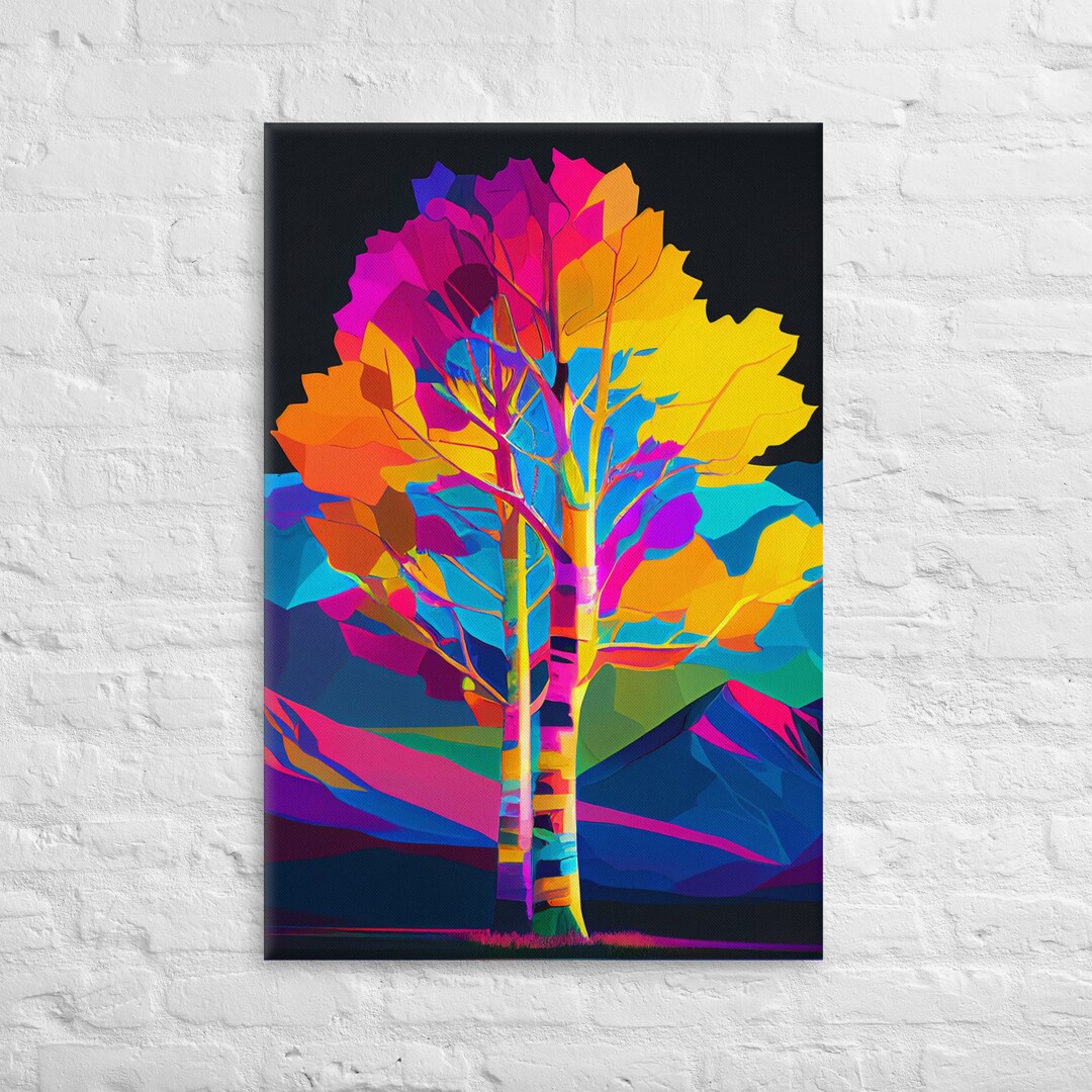 Colorful Canopy | Canvas - Etsy