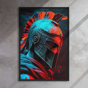 Battles of the Brave | Framed canvas