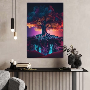 Radiant Roots of Yggdrasil | Canvas