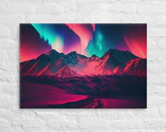 Electric Rocky Mountains | Canvas
