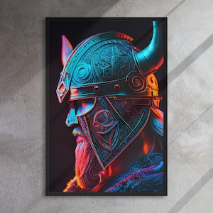 Ragnarok&#39;s Hero | Framed canvas